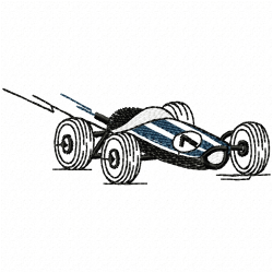 Race Cars Embroidery Design 1